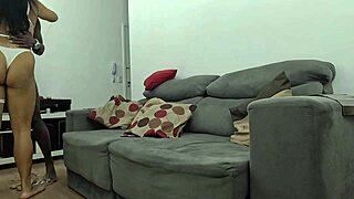 Amateur Brunette Moans During Public Interracial Anal Session