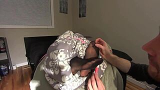 ceo tickles licks secretary's nylon soles