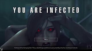 Ada Zombie Riding Big Cock in Intense Fucking