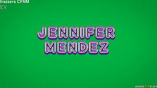 Jennifer Mendez and Thayana Babyy share interracial threesome adventures