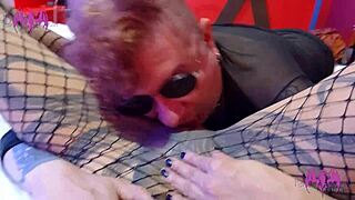 After the club goth girl got fucked and creampied