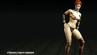 metro last light - striptease with big tits redhead whore