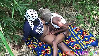 Nigerian Bbw Black Ass Housewife Caught In The Bush By A Vigilante And Gets Fucked With Bbc Somewhere In Africa