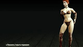 metro last light - striptease with big tits redhead whore