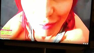 intense masturbating to pornstar cumshot