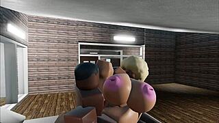 Bbw gets used by bbc roblox r34