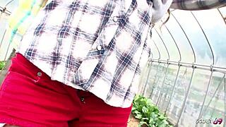 i tricked the tanned japanese beauty into a risky outdoor creampie fuck in uncensored jav porn