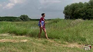 outdoor ass licking makes aliza's fine butt crave anal drilling