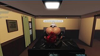 step mom fucks step son during spiderman movie