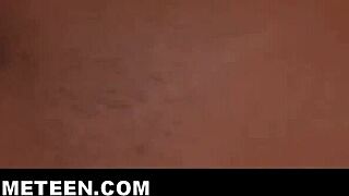 i'm the blonde teen getting used by him while studying