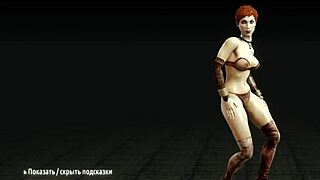 metro last light - striptease with big tits redhead whore