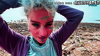 Intense Public Blowjob Cum Facial