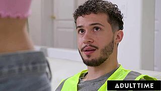 petite molly little craves delivery driver's monster cock cum to heal blues!