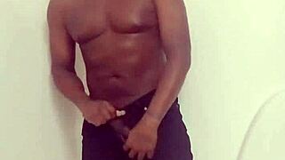 I getting ready to take shower after celebrating last month my zodiac with new shaved hair and facial hair for free