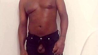 I getting ready to take shower after celebrating last month my zodiac with new shaved hair and facial hair for free