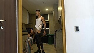 Boss Catches Employee Pounding Maid Joins Surprise Threesome