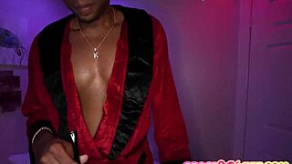 Horny hotwife bunny plays with another black boy