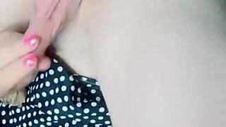 linda jovencita ladyboy strokes her cock then takes deep anal penetration solo