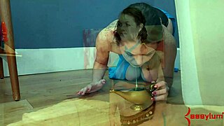 Anastasia Rose bound for ANAL BEADS spanking domination