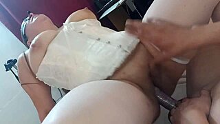 curvy slut wife addicted to cuckold gets mouth pussy ass filled with cum by swingers