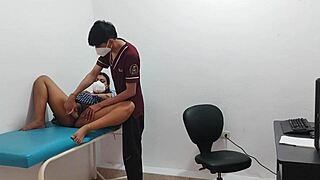 Curious student lingers after hours in the office