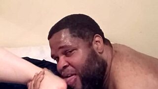 rocky emerson savors latina side piece's bare feet with toe sucking and licking