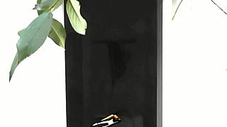 Neighbor watches sexy milf shower outdoors with wet pussy tease