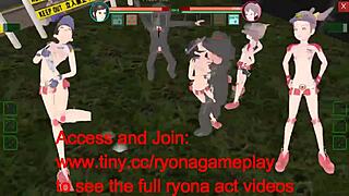 female guards seduce men in futuristic suppanuki hentai game