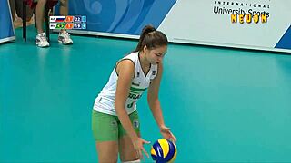 Captivating Brazilian Girls In Women's Volleyball Action