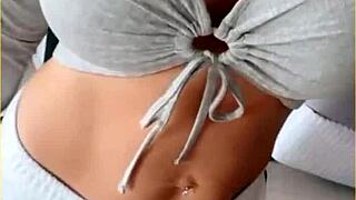 Wifey, look at my perfect tits flashing through this tight shirt!