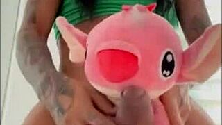 i love teasing my cock with soft plush toys stroking slow and sensual