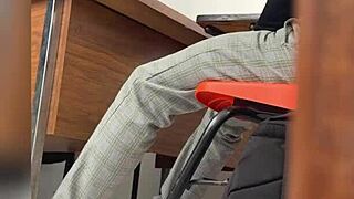 mature mexican beauty seduces in steamy classroom encounter caught on homemade video