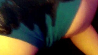 my little redhead oils up wet ass and pussy