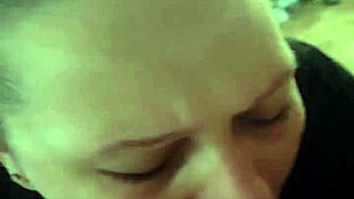 Blonde Milf Wife Delivers the Sloppiest Best Blowjob Ever