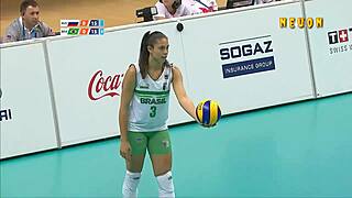 Captivating Brazilian Girls In Women's Volleyball Action