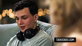 busty blonde milf rachael cavalli catches guy stroking and rides him hardcore!