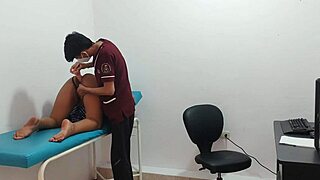 Curious student lingers after hours in the office