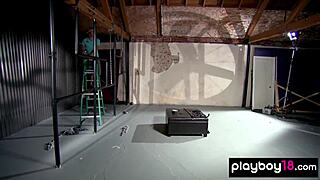 Petite BDSM Lover Willow Blindfolded Bent Over Spanked First Time Doggystyle Blowjob Fuck