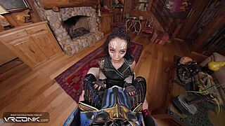 VR Conk: Sexy Ebony VALKYRIE Fucks THOR Cosplay Parody