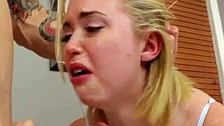 blonde teen sucked fingered and creampied in hardcore reality