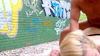 fishnet milf mommy deepthroats monster cock before anal creampie gaping on bed