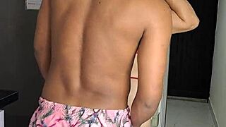 Cute latina milf teases with her perfect round ass up close