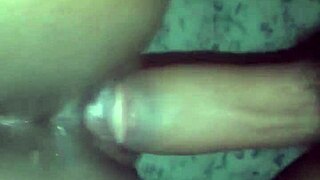 Ebony Big Ass Takes Light Skinned Cock Deep and Hard