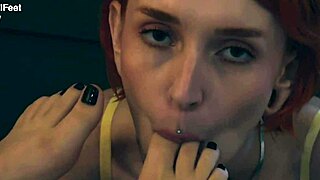 I own you totally with my wet pussy and sexy feet