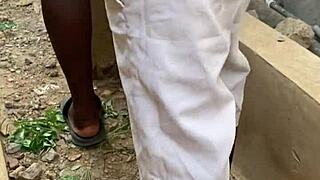 he surprised me bent over for hot quick outdoor big cock fuck 😍🔥💦