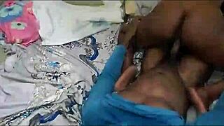 curvy ebony babe shakes her big ass seductively in homemade clip