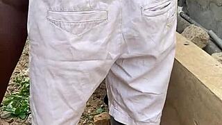 he surprised me bent over for hot quick outdoor big cock fuck 😍🔥💦