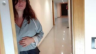 a clueless guy answers wrong door to dream curvy whore and pounds her wet pussy hard.