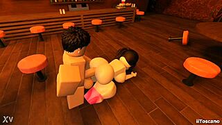 Fucking Big Ass Slut in Bar