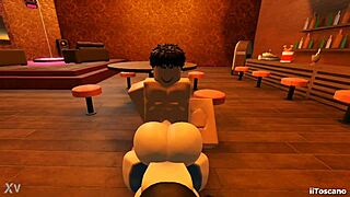 Fucking Big Ass Slut in Bar